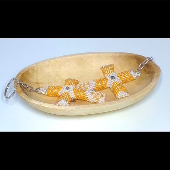 BEADED Cross Keychains - Picture 3 of 4